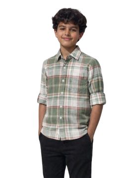 قميص ولادي كاروهات قطن