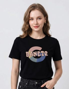 تيشيرت نسائي كاجوال بطبعة عصرية