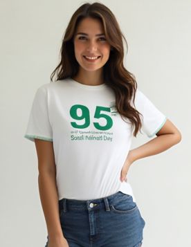 تيشيرت نسائي لليوم الوطني السعودي