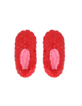 خف بناتي فرو ناعم ومريح