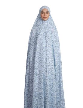 شرشف صلاة نسائي مشجر بتصميم ساتر