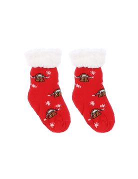 جوارب شتوية بناتي ببطانة فرو مريحة