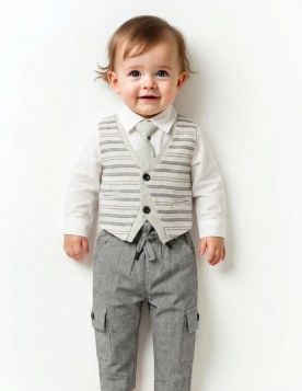 طقم ولادي كلاسيكي مريح 4 قطع