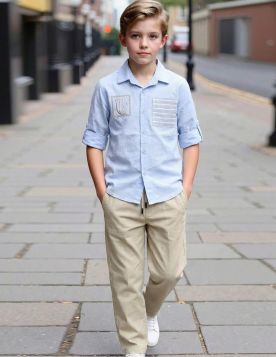 طقم ولادي كاجوال عصري 3 قطع