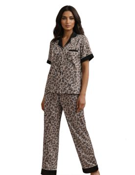 طقم بيجاما نسائي بنقوش تايجر جذابة