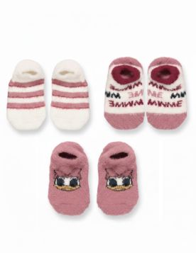 طقم جوارب مريح للبنات - 3 فطع