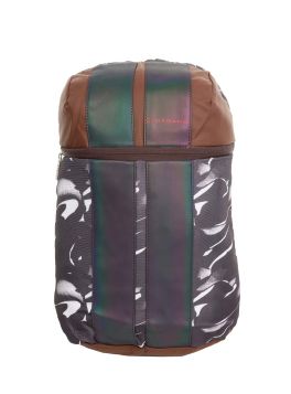حقيبة ظهر بسحّاب إغلاق وحمّالات قابلة للتعديل بطبعات متعددة الألوان