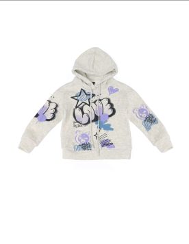 هودي شتوي بناتي عصري بتصميم فني فريد