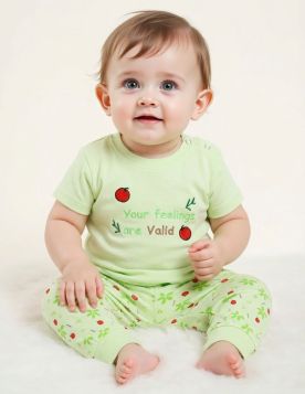 بيجاما بناتية مريحة بطبعات كرتونية لطيفة