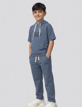 طقم ترنج ولادي عصري بهودي نصف كم وبنطلون طويل