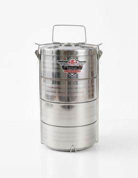 حافظة طعام ستانلس ستيل أربعة أدوار