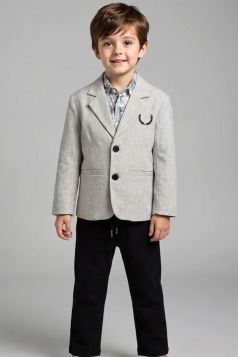 طقم ولادي رسمي بلمسة عصرية أنيقة – 3 قطع