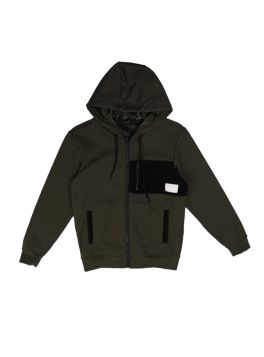 هودي شتوي رجالي بأكمام طويلة وجيوب عملية مع سحاب اغلاق بتصميم عصري