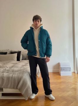 جاكيت رجالي مبطن ودافئ للموسم الشتاء