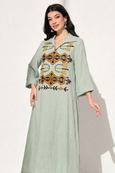 قميص نسائي بنقشات ريفية ناعمة