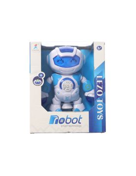Interactive Robot Baby Doll With Buttons -Blue